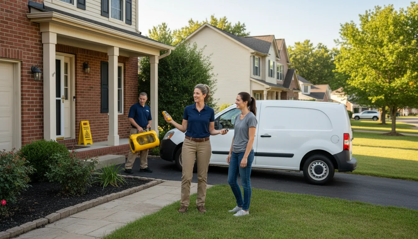 Residential water damage restoration in Thornton, IL